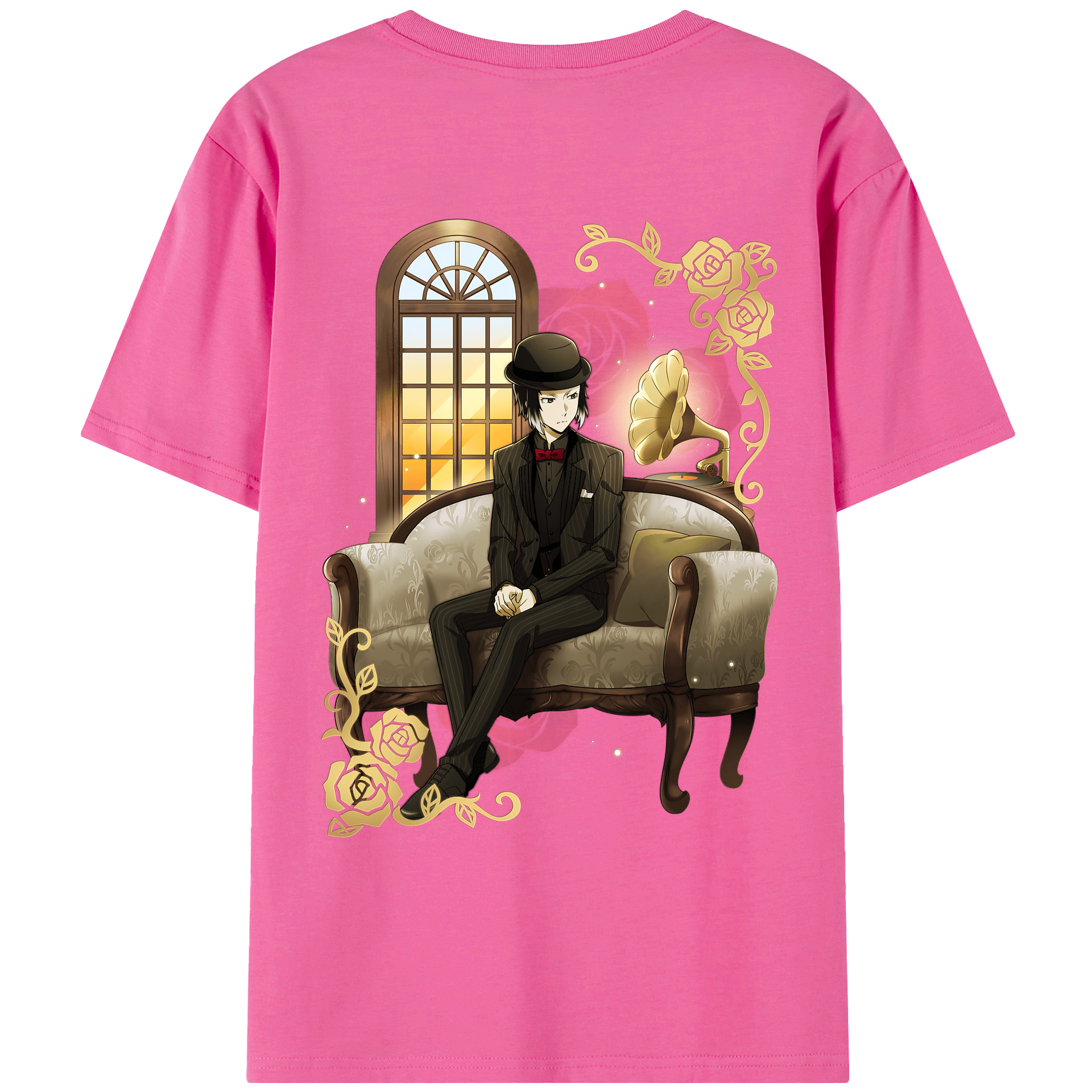 （画像用） 文豪ストレイドッグス Bungo Stray Dogs レディース半袖Tシャツ(バックプリント)